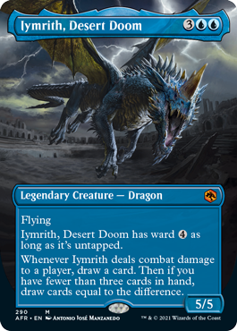 [290]【EN】【FOIL】■ボーダーレス■砂漠滅ぼし、イムリス/Iymrith, Desert Doom【AFR】[M][青]