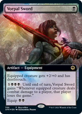 [396]【EN】【FOIL】■PROMO■ヴォーパル・ソード/Vorpal Sword【AFR】[R][黒]
