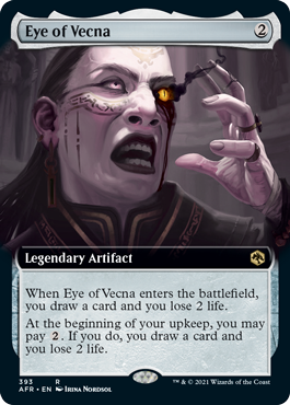 [393]【EN】【FOIL】■拡張アート■アイ・オヴ・ヴェクナ/Eye of Vecna【AFR】[R][茶]