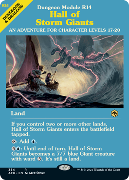 [354]【EN】【FOIL】■ショーケース■ストーム・ジャイアントの聖堂/Hall of Storm Giants【AFR】[R][土地]