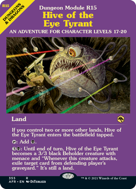 [355]【EN】【FOIL】■ショーケース■目玉の暴君の住処/Hive of the Eye Tyrant【AFR】[R][土地]