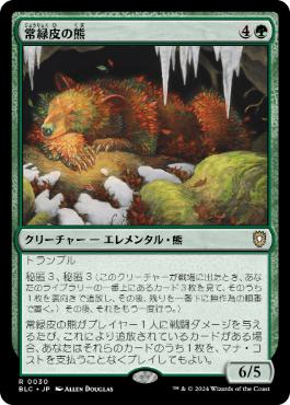 [030]【JP】常緑皮の熊/Evercoat Ursine【BLC】[R][緑]