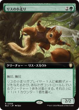 [066]【JP】■拡張アート■リスの小走り/Scurry of Squirrels【BLC】[R][緑]