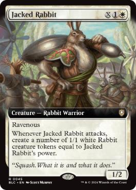 [045]【EN】■拡張アート■頑健な兎/Jacked Rabbit【BLC】[R][白]