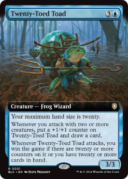 [051]【EN】■拡張アート■二十本指のカエル/Twenty-Toed Toad【BLC】[R][青]