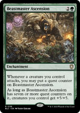 [118]【EN】獣使いの昇天/Beastmaster Ascension【BLC】[R][緑]