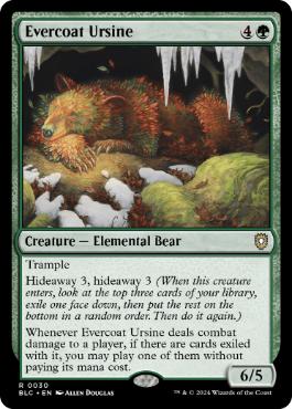 [030]【EN】常緑皮の熊/Evercoat Ursine【BLC】[R][緑]