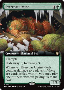 [064]【EN】■拡張アート■常緑皮の熊/Evercoat Ursine【BLC】[R][緑]