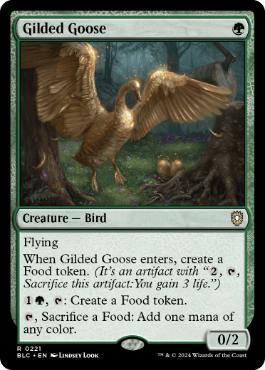 [221]【EN】金のガチョウ/Gilded Goose【BLC】[R][緑]