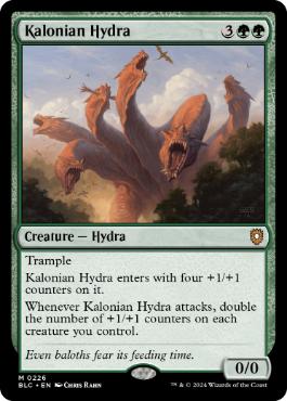 [226]【EN】カロニアのハイドラ/Kalonian Hydra【BLC】[M][緑]