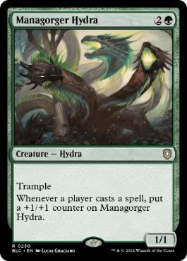 [230]【EN】マナ喰らいのハイドラ/Managorger Hydra【BLC】[R][緑]