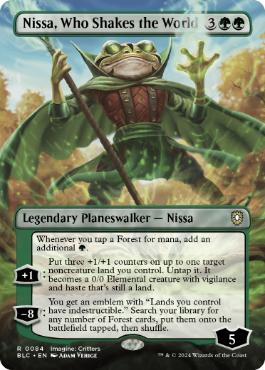 [084]【EN】■ボーダーレス■世界を揺るがす者、ニッサ/Nissa, Who Shakes the World【BLC】[R][緑]