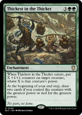 [034]【EN】茂みの最奥/Thickest in the Thicket【BLC】[R][緑]