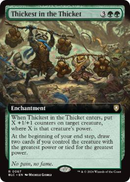 [067]【EN】■拡張アート■茂みの最奥/Thickest in the Thicket【BLC】[R][緑]