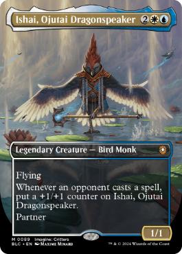 [089]【EN】■ボーダーレス■オジュタイの龍語り、イーシャイ/Ishai, Ojutai Dragonspeaker【BLC】[M][多色]