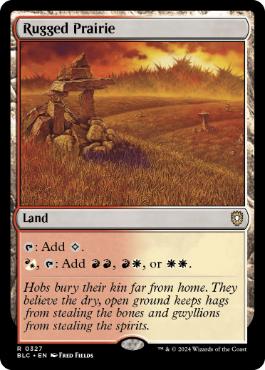 [327]【EN】岩だらけの大草原/Rugged Prairie【BLC】[R][土地]