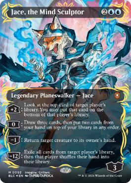 [093]【EN】【レイズドFOIL】■ボーダーレス■精神を刻む者、ジェイス/Jace, the Mind Sculptor【BLC】[M][青]