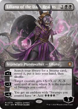 [078]【EN】【FOIL】■ボーダーレス■闇の領域のリリアナ/Liliana of the Dark Realms【BLC】[M][黒]