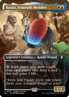 [090]【EN】【FOIL】■ボーダーレス■巡歴の干渉者、クウェイン/Kwain, Itinerant Meddler【BLC】[R][多色]