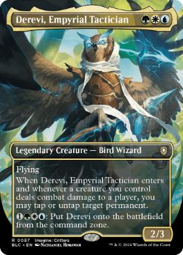 [087]【EN】【FOIL】■ボーダーレス■浄火の戦術家、デリーヴィー/Derevi, Empyrial Tactician【BLC】[R][多色]
