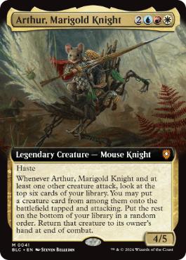 [041]【EN】【FOIL】■拡張アート■マリーゴールドの騎士、アーサー/Arthur, Marigold Knight【BLC】[M][多色]