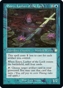 [081]【EN】■旧枠■湖に潜む者、エムリー/Emry, Lurker of the Loch【BRC】[R][青]