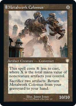 [147]【EN】■旧枠■金属製の巨像/Metalwork Colossus【BRC】[R][茶]