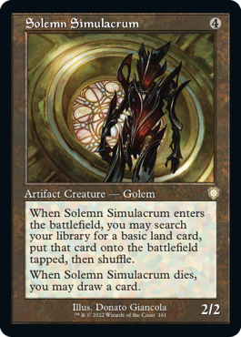 [161]【EN】■旧枠■真面目な身代わり/Solemn Simulacrum【BRC】[R][茶]