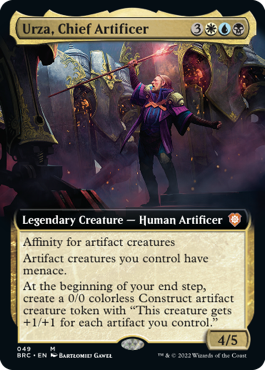 [049]【EN】【FOIL】■拡張アート■工匠の主任、ウルザ/Urza, Chief Artificer【BRC】[M][多色]