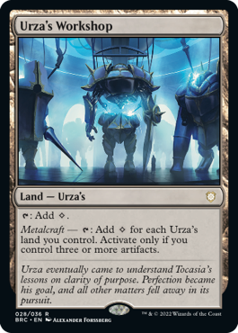 [028]【EN】【FOIL】ウルザの作業場/Urza's Workshop【BRC】[R][土地]