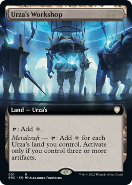 [051]【EN】【FOIL】■拡張アート■ウルザの作業場/Urza's Workshop【BRC】[R][土地]