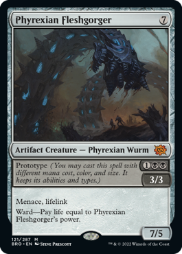 [121]【EN】ファイレクシアの肉体喰らい/Phyrexian Fleshgorger【BRO】[M][茶]