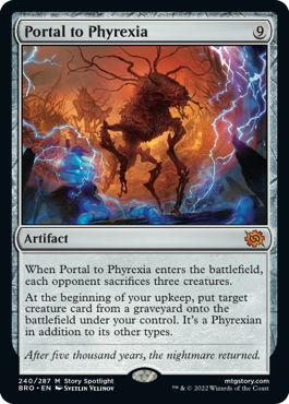 [240]【EN】ファイレクシアへの門/Portal to Phyrexia【BRO】[M][茶]