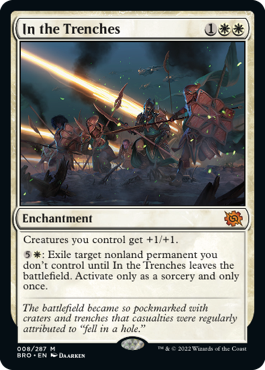 [008]【EN】【FOIL】戦闘態勢/In the Trenches【BRO】[M][白]