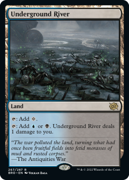 [267]【EN】【FOIL】地底の大河/Underground River【BRO】[R][土地]