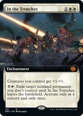 [301]【EN】■拡張アート■戦闘態勢/In the Trenches【BRO】[M][白]