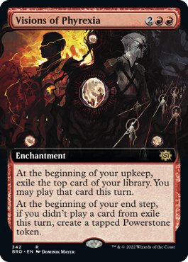 [342]【EN】■拡張アート■ファイレクシアの幻視/Visions of Phyrexia【BRO】[R][赤]