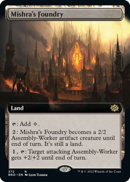 [372]【EN】■拡張アート■ミシュラの鋳造所/Mishra's Foundry【BRO】[R][土地]