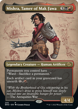 [295]【EN】【FOIL】■ボーダーレス■マク・ファワを手懐ける者、ミシュラ/Mishra, Tamer of Mak Fawa【BRO】[R][多色]