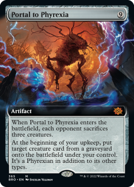 [365]【EN】【FOIL】■拡張アート■ファイレクシアへの門/Portal to Phyrexia【BRO】[M][茶]