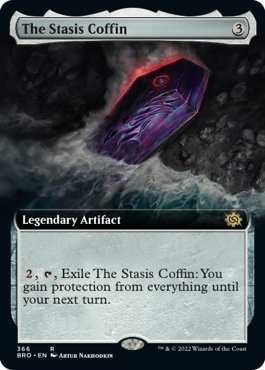 [366]【EN】【FOIL】■拡張アート■停滞の棺/The Stasis Coffin【BRO】[R][茶]