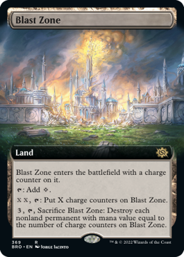 [369]【EN】【FOIL】■拡張アート■爆発域/Blast Zone【BRO】[R][土地]