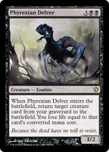 [086]【JP】ファイレクシアの発掘者/Phyrexian Delver【C13】[R][黒]