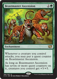 [186]【JP】獣使いの昇天/Beastmaster Ascension【C14】[R][緑]