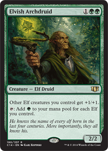 [190]【EN】エルフの大ドルイド/Elvish Archdruid【C14】[R][緑]