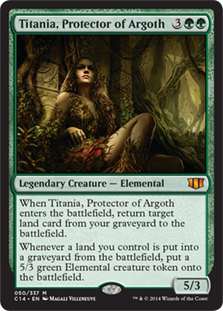 [050]【EN】アルゴスの庇護者、ティタニア/Titania, Protector of Argoth【C14】[R][緑]