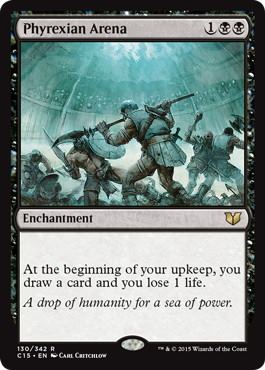 [130]【EN】ファイレクシアの闘技場/Phyrexian Arena【C15】[R][黒]