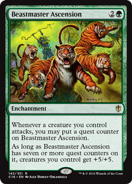 [142]【EN】獣使いの昇天/Beastmaster Ascension【C16】[R][緑]