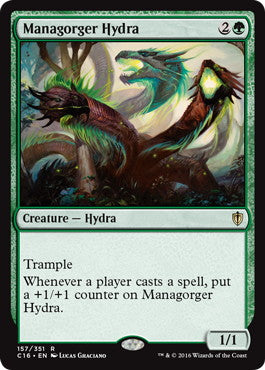 [157]【EN】マナ喰らいのハイドラ/Managorger Hydra【C16】[R][緑]
