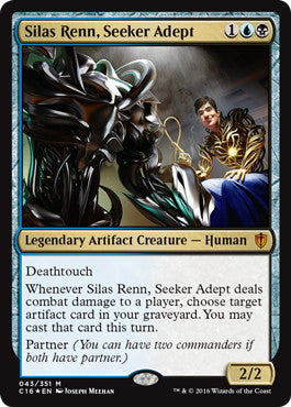 [043]【EN】【FOIL】求道の達人、サイラス・レン/Silas Renn, Seeker Adept【C16】[M][多色]